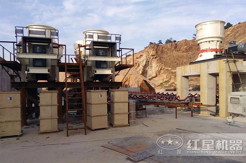 兩臺(tái)VSI制砂機(jī)現(xiàn)場(chǎng)實(shí)拍 兩臺(tái)VSI制砂機(jī)現(xiàn)場(chǎng)實(shí)拍